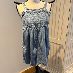 Anthropologie Pilcro Denim Smocked Romper
